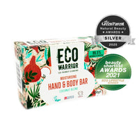 Little Soap Company Eco Warrior Moisturising Body & Hand Soap Bar | Vegan, Natural, Cruelty Free, Eco Friendly, Plant Based | No SLS or Parabens | Richly Nourishing Coconut Blend made from Vanilla Essential Oils | 100g