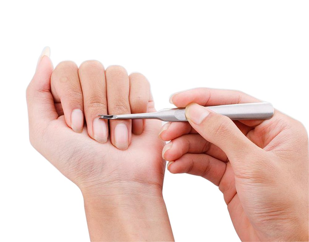 ericotry Professional Stainless Steel Cuticle Pusher Trimmer Hangnails Nails Cleaner Scissors Remover Nipper Clipper/Nail Art Manicure Tool for Adult