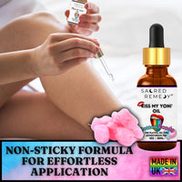 Kiss My Yoni Oil COTTON CANDY Premium Body Lotion Rub. Non-Sticky, 30ml, Massage Oil. Vegan, Natural, Organic, Non-Toxic.