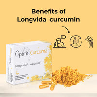 Optim OPTIM Curcuma Longvida Curcumin 45 Vegan Capsules SOYA Free | Natural Extract of Turmeric High Strength & Bioavailability| Supplement for Joint Comfort - Fatigue | NO Black Pepper NO Piperine