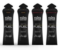 E-TAIL 24/7 SIS Beta Fuel Energy Gels for Cycling Running Triathlon - Dual-Source Carbohydrate Blend - 40 g of Carbs - Gluten-Free - Informed Sport Certified - 4 Pack (4 Pack, 2 Orange / 2 Strawberry Lime)