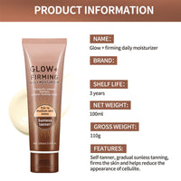 AWHXJLY Intensive Tanning Gel, Daily Moisturizer for Sunless Tanner, Natural Tanning Accelerator Cream, Gradually Creates Flawless Natural Looking Color
