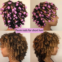 Perm Rods for Short Hair, 40 pcs Medium Size Hair Rollers for Long Short Hair Styling Tool Hair Curlers