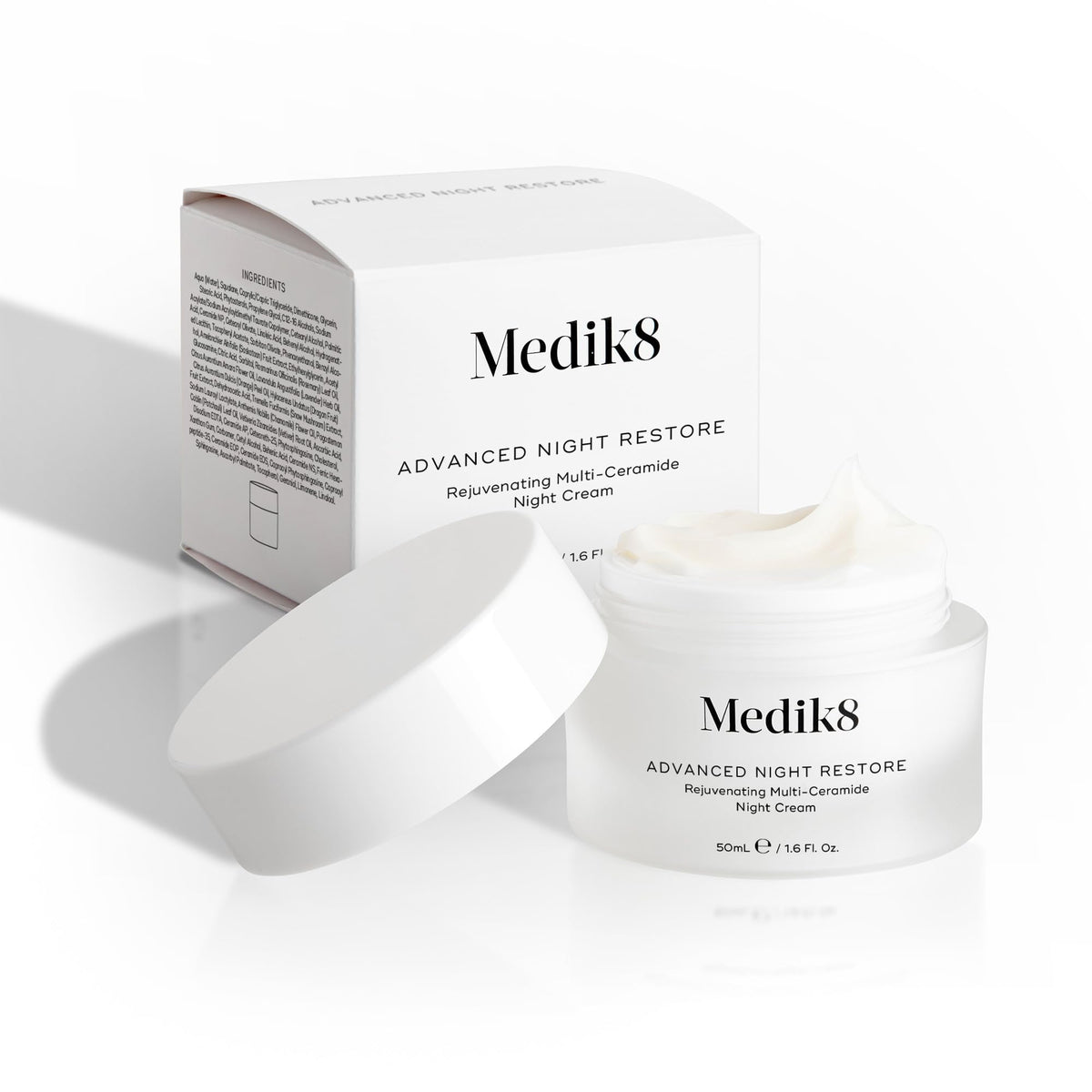 Medik8 Advanced Night Restore - Rejuvenating Multi-Ceramide Night Cream - Moisturiser - Deeply Nourish and Visibly Firm Your Complexion While You Sleep - 50ml