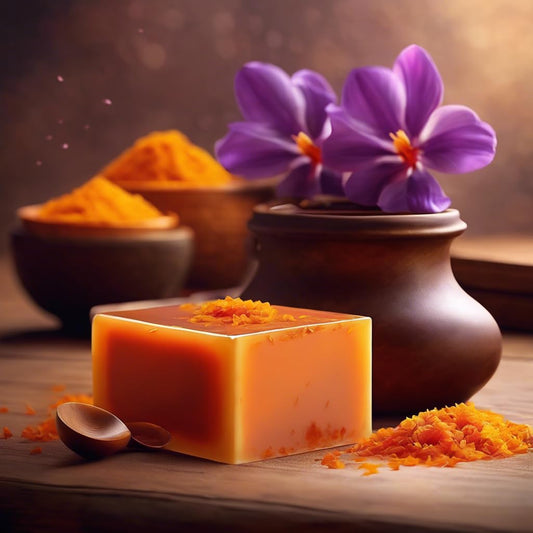 Cielche Hnadmade Saffron Soap Bar 150 gr Wrinkles, Acne And Pimples, Moisture Balance, Birthmarks, Sunspots, Repair