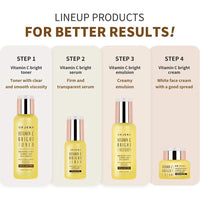 ORJENA Vitamin C Bright Serum - Brightening Effect, Glowing Skin, Anti-Oxidant - For All Skin Types, 45ml Net Wt