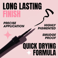 Collection Cosmetics Fast Stroke Eyeliner, Quick Drying Formula, 4ml, Black