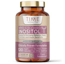 Time Health Myo & D Chiro Inositol - Clinically Proven - PCOS Support - 6X More D Chiro Inositol for Enhanced Benefits - 120 Capsules - Vegan - No Additives (120 Capsules)
