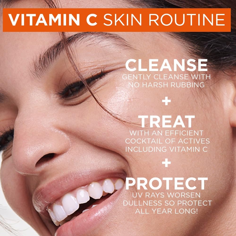 Garnier Brightening and Anti Dark Spot Power Duo,Serum and Moisturiser,Brightening Serum With 3.5 Percent Vitamin C,Niacinamide,Salicylic Acid and Lemon Extract and SPF 50 Face Moisturiser,2 Pieces