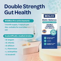 Bioglan Biotic Balance Daily Flora | 10 Billion | CFU | 6 Strains | Live Cultures | 30 Capsules