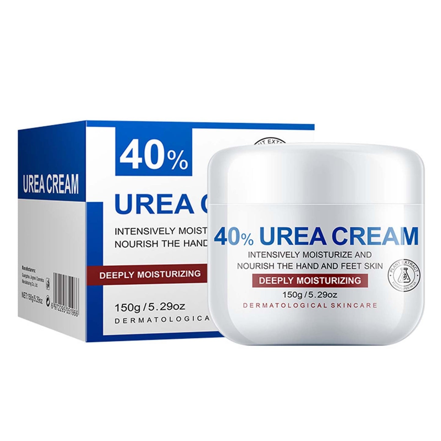 NLFOX Urea Foot Cream - Urea Cream for Cracked Heels and Dry Skin - Urea Cream 40% for Feet - Deep Moisturizing Foot Cream Treatment Maximum Strength Urea cream for Callused Rough Skin