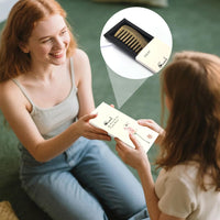 EQLEF Wide Tooth Comb for Curly & Thick Hair, Natural Green Sandalwood Wooden Detangling Comb with Handle Anti-Static Wooden Combs for Women & Men