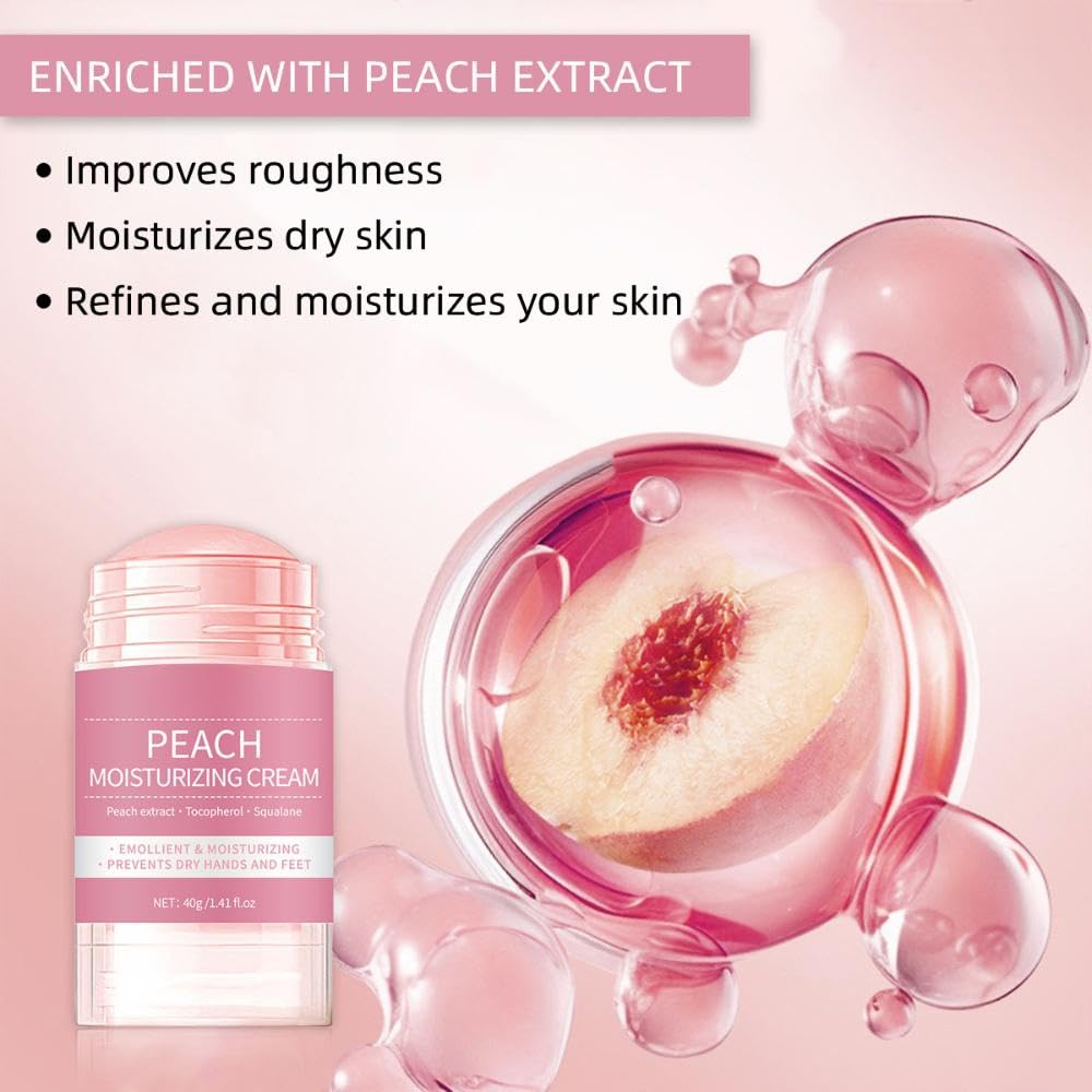 ZoeyShine Peach Foot Cream for Cracked Heels and Dry Skin, Cracked Heel Cream, Skin Care Hands & Feet, Fast Absorbing Non-Greasy Formula with Moisturizing Ingredients