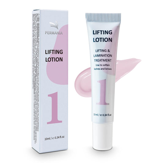 PERMANIA Lash Lift Lotion, Lash Lift Solution 1 for Eyelash Perm, Brow Lamination, Safe Gentle Formula, Convenient Tube Design, 10ml