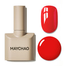 MAYCHAO Jelly Gel Nail Polish -15ML Nude Pink Jelly Gel Polish Soak Off UV LED Transparent Pink Nail Varnish for DIY Manicure Home Salon Nail Art