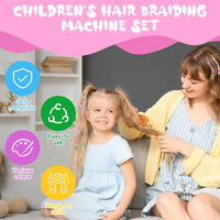 OSDUE Hair Machine Girls, Hair Braiding Accessories, Automatic Hair Braider Machine, Gifts, Hair Decoration for girls (Rose)
