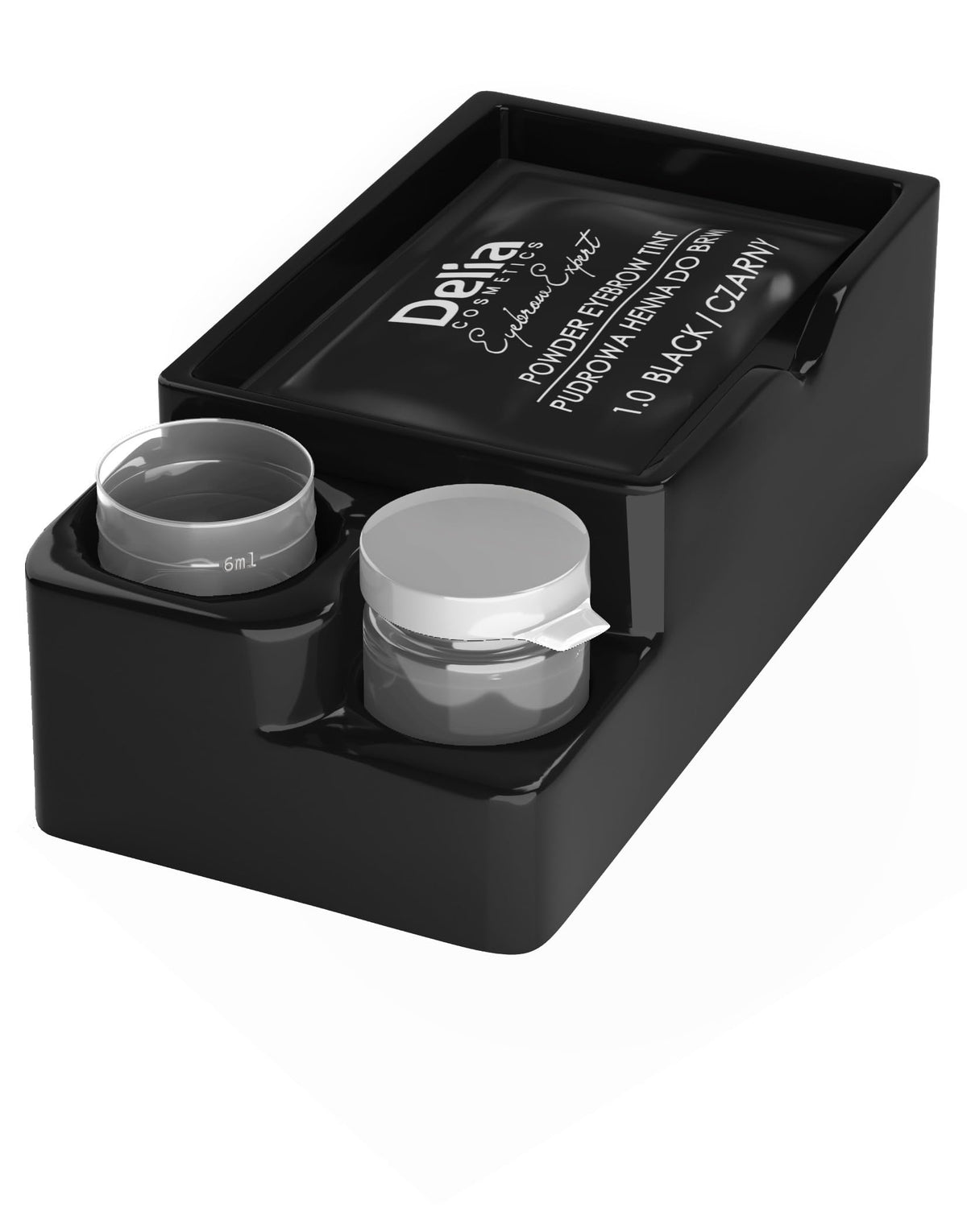 Delia Cosmetics - Powder Eyebrow Tint - LIGHT BROWN - Natural Herbs and Color - Enhanced, Darkened, Thick Brows - 20 Easy Applications / 4 Weeks - Complete Set