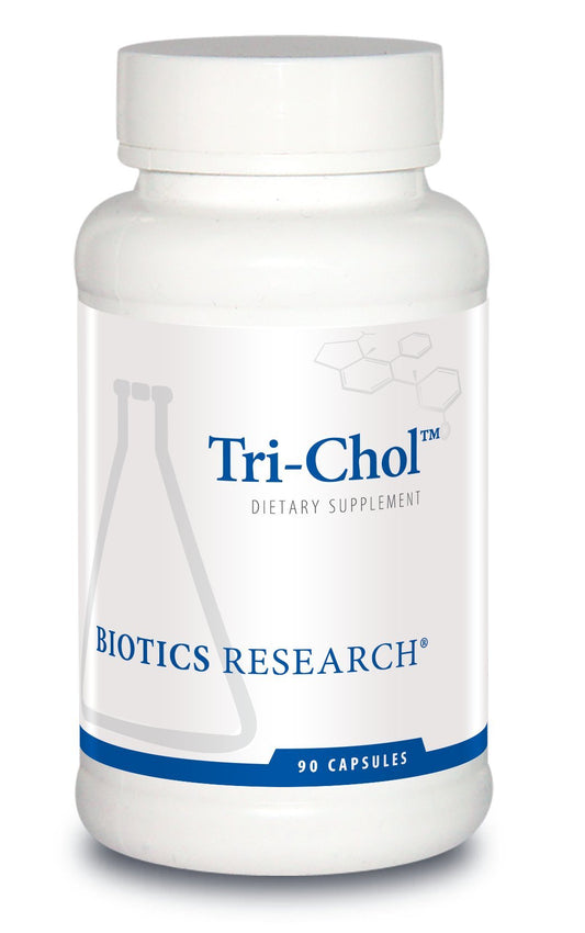 BIOTICS Research Tri-Chol™ – Cardiovascular Support, Nutrients Combined to Support Healthy Blood Lipid Levels, Healthy Cholesterol, Sterols, Polygonum, Niacin, Chromium, Resveratrol. 90 Caps