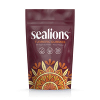 Sealions Turmeric Ginger and Black Pepper Gummies X 60 - High Strength Vegan Peach Flavour Chews - Alternative to Turmeric & Black Pepper Capsules for Men & Women