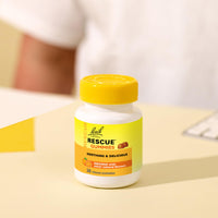 RESCUE Rescue Day Gummies (30 Pack), Supports Normal Mental Performance, Orange Flavour, Flower Essences, Alcohol Free Vegan Gummies, Pack of 30