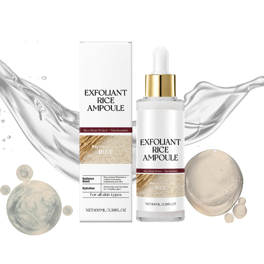 Generic Exfoliant Rice Ampoule,remove dead skin,blackheads and impurities,activate and moisturize the skin,shrink pores (White rice)