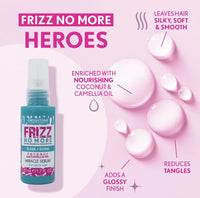 Creightons Frizz No More Sleek & Shine Miracle Serum 50ml – Smooths Hair, Locks Out Frizz & Moisture, Ideal for Frizz-Prone or Wavy/Curly Hair | Colour-Kind