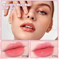 Mornery Lip Oil Set - Roll-On Lip Gloss Set/Fruity Flavors Lip Balm Liquid Lipstick/Moisturizing Lip Glow Oil Lip Care For Girls Women