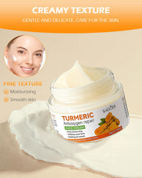 Turmeric Face Cream, Brightening Face Cream for Radiant&Glowing Skin,Dark Spot Corrector Age Spot Remover,Anti Aging,Natural Turmeric Cream Skin Care,Vitamin C Moisturiser for Face