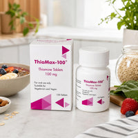PuroSure ThiaMax-100 Vitamin B1 Thiamine 100mg Tablets – Pack of 100 - for Heart, Immune and Psychological Function & Energy Release