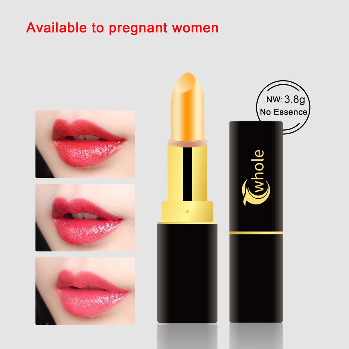 Cwhole Red Cherry Lip Balm Color Changing Lipstick Set PH Mood Magic Temperature Lipstick Long Lasting waterproof