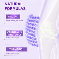 2Pcs Joint Pain Relief Gel Purple Soothing Massage Gel for Joint Activities Throughout The Body, with Emu Oil & Turmeric, Effective Soothes Knees, Hands, Neck, Lumbar, and Feet