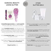 KARIZMA Disco Unicorn Body Glitter. 10g Chunky Face Glitter, Hair Glitter, Eye Glitter and Body Glitter for Women. Rave Glitter, Festival Accessories, Cosmetic Glitter Makeup. Loose Glitter Set