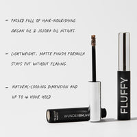 WUNDERBROW FLUFFY Brow Wax, Waterproof & Long Lasting Hold (Clear)