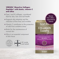 Collagen Beauty Capsules - 60 Capsules | Supports Skin Elasticity & Reduces Fine Lines | Patented VERISOL® Bioactive Peptides | Generous Levels of Collagen per dose & Taste-Free! (Tablets)