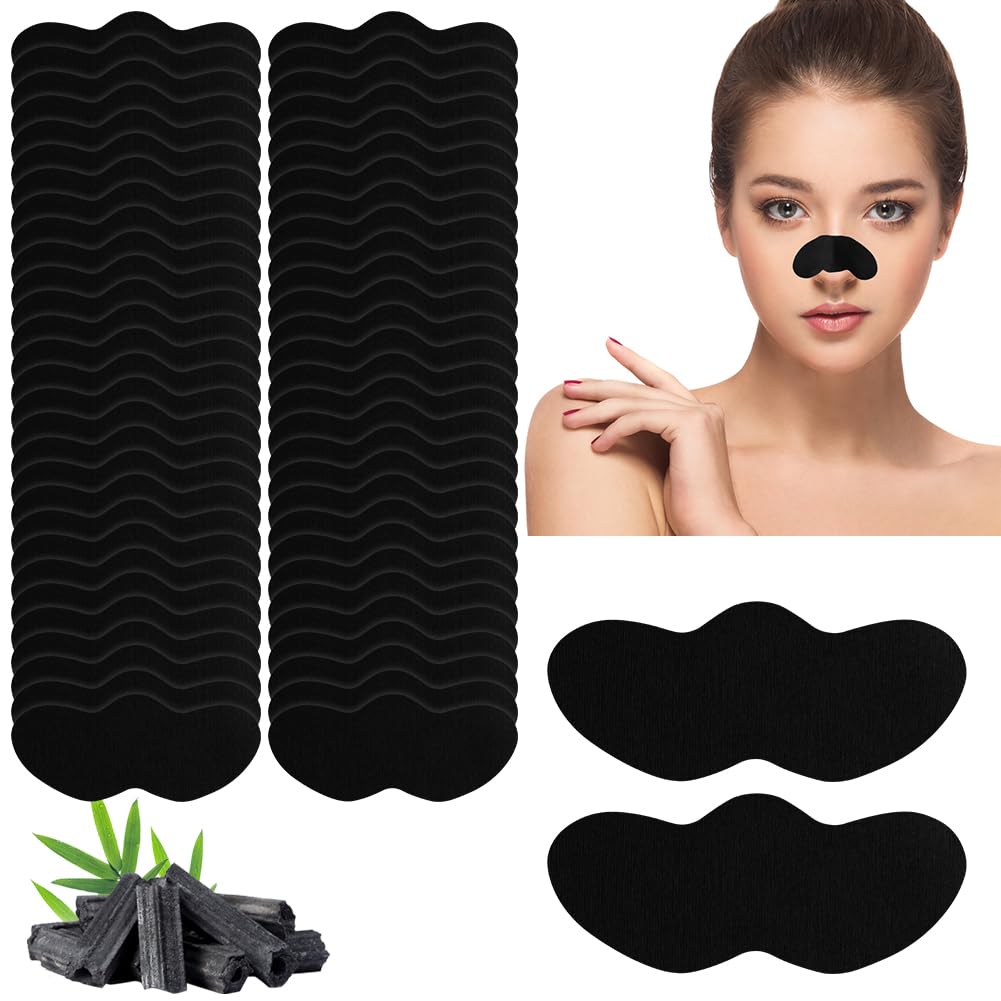 ACWOO Nose Strips, 60Pcs Pore Strips for Blackheads, Deep Cleansing Blackhead Remover Pore Strips, Nose Blackhead Remover Strips for Draws Out Dirt & Excess Oil, Helps Remove Impurities, Unclogs Pores