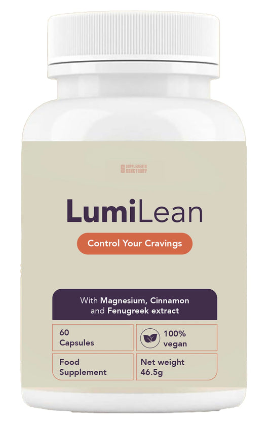 Supplements Sanctuary LumiLean Vegan Food Supplement, 60 Capsules, with Magnesium, Cinnamon and Fenugreek Extract, 46.5g