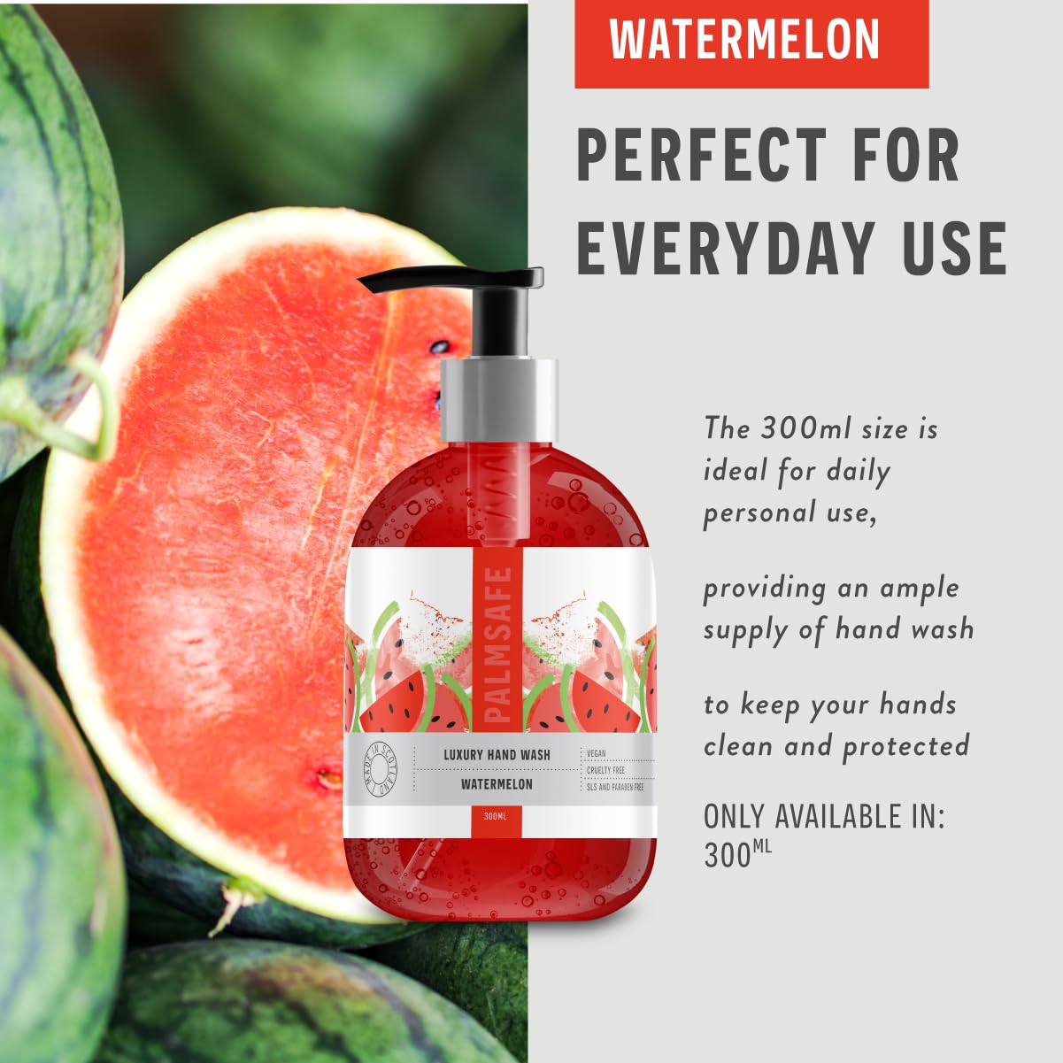 Palm Safe Luxury Watermelon Hand Wash