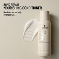 BlondMe Schwarzkopf Professional BLONDME Bond Repair Nourishing Conditioner Hair Conditioner With Lightweight Formula Almond Oil White Tea Deeply Nourishing Hydrating And Detangling 250 ml