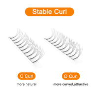 QUEWEL Pre Made Fan Eyelash Extensions 4D 0.10 C Curl MIX9-16mm Long Stem Premade Fans Volume Eyelash Extensions Pre Made Russian Volume Eye Lashes Long lasting Pre Fanned Russian Lashes (4D 0.10C MIX9-16mm)