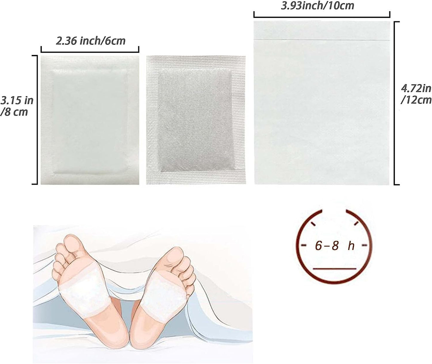 Detox Foot Patches, Foot Detox Pads Natural Organic Foot Pads Toxins for Clean Body&Pain Relief&Stress Relief&Improve Sleep Quality with Foot Detox Patches X50pcs NATUREGURU