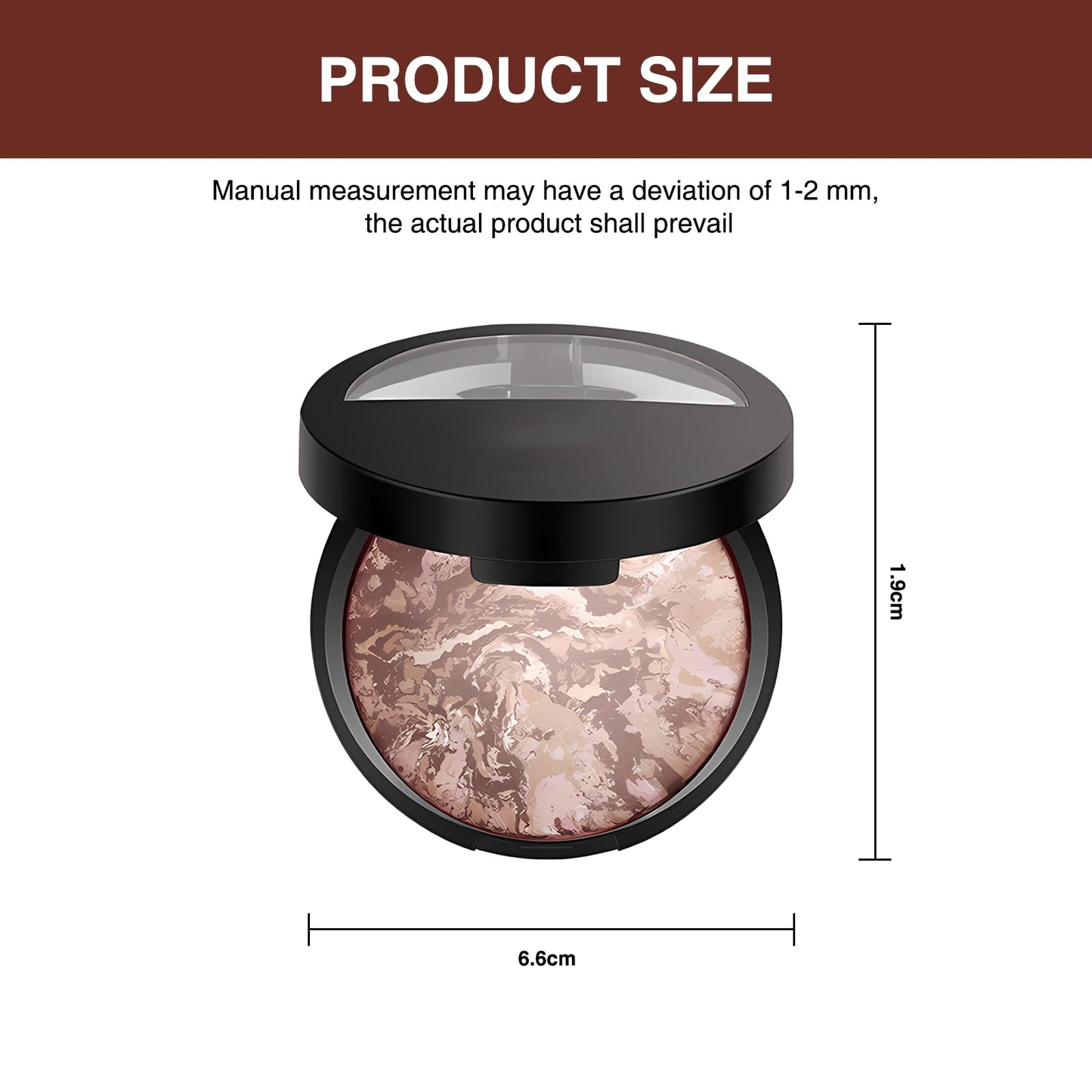atnayo Baked Foundation Medium, Brighten Foundation Baked Starter Makeup Kit