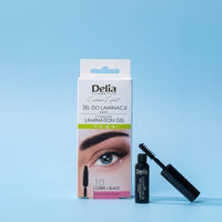 Delia Cosmetics – Eyebrow Expert – Eyebrow Lamination Gel – Black – Vegan Formula – Brow Shape Fixation – Color Enhancement – Biotin, Peptides, Glycerin – 4ml