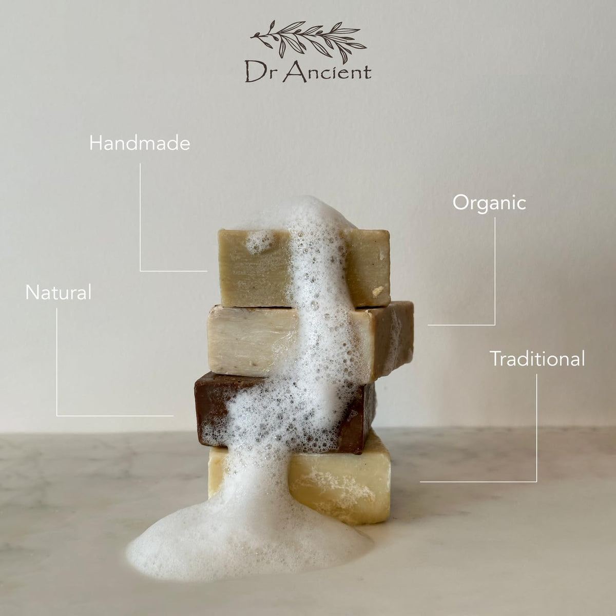 Dr.Ancient Stinging Nettle Soap Bar Organic Natural Vegan Traditional Handmade Antique - Anti-Dandruff, For Acne, Peeling, Healthy Hair - No Chemicals, Pure Natural Soaps!