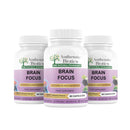 Authentic Biotics Brain Focus Supplement with Ashwagandha KSM-66 – Nootropic with B Complex & Magnesium – Energy, Memory, Focus & Mental Clarity – Vegan Cognitive Support – 3x60 Capsules Pack