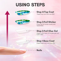 Makartt 15ML Nail Foil Glue Gel for Foil Stickers Nail Transfer Tips Manicure Art DIY UV LED Lamp Required Soak Off Nail Transfer Gel Foil Nail Glue