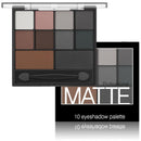 AuraAnge Black Eyeshadow - Matte Smokey Eyeshadow Palette - Intense Pigment Grey & Black Shades, Waterproof & Long-Lasting. Includes Dual-Ended Brush for Effortless Smokey Eye Looks, Suitable for Women