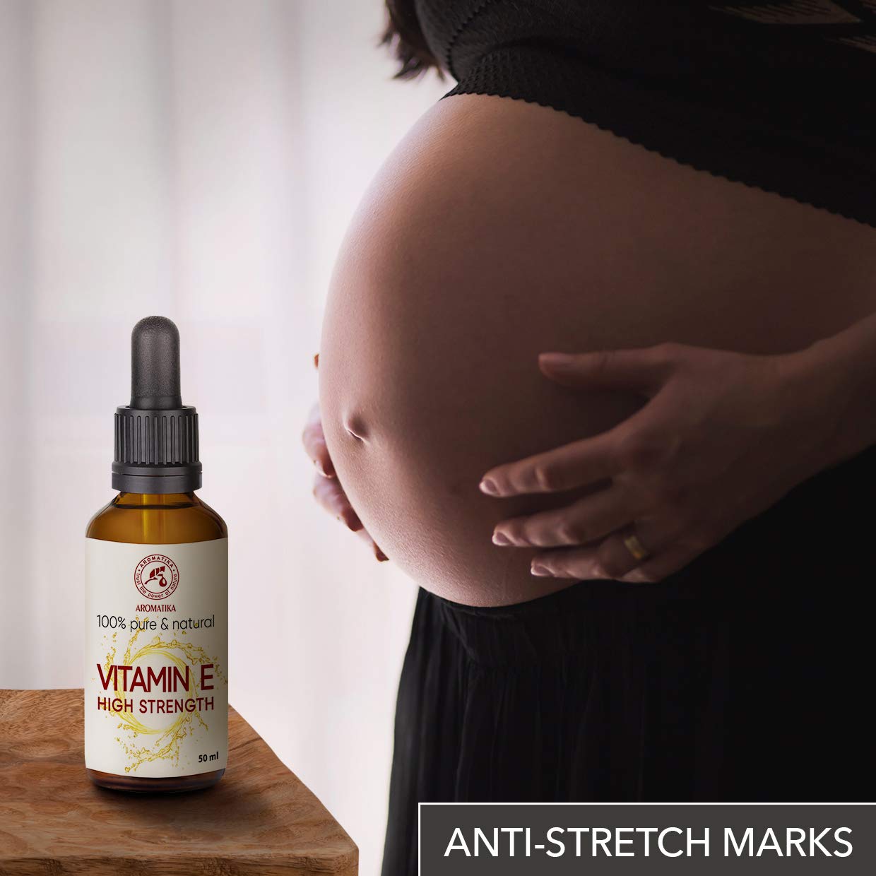 High Strength Pure Vitamin E - Concentrated Vitamin E Drops 30 ml - Tocopherol - Natural - Antiaging Vitamin E - Vitamin E for Vitamin E Oil - for Face - Skin - Hair - Nails - Lips