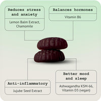 MANIFESTO Manifesto Serene Sleep Gummies – Stress & Anxiety Relief – Ashwagandha KSM-66, Lemon Balm, Vitamin D3 – 60 Vegan Multivitamin Gummies for Women, Raspberry Flavour, Menopause Supplements – Refill Pouch
