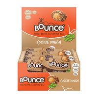 Bounce Cookie Dough Vegan Protein Balls - Peanut Butted Filled Protein Snack, Low Calorie & Gluten Free - 12 Pack