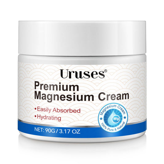 Uruses Magnesium Cream – Natural Magnesium Butter for Leg, Muscle, Joint Care, Soothing Body Butter | Hydrating Cream, 90g